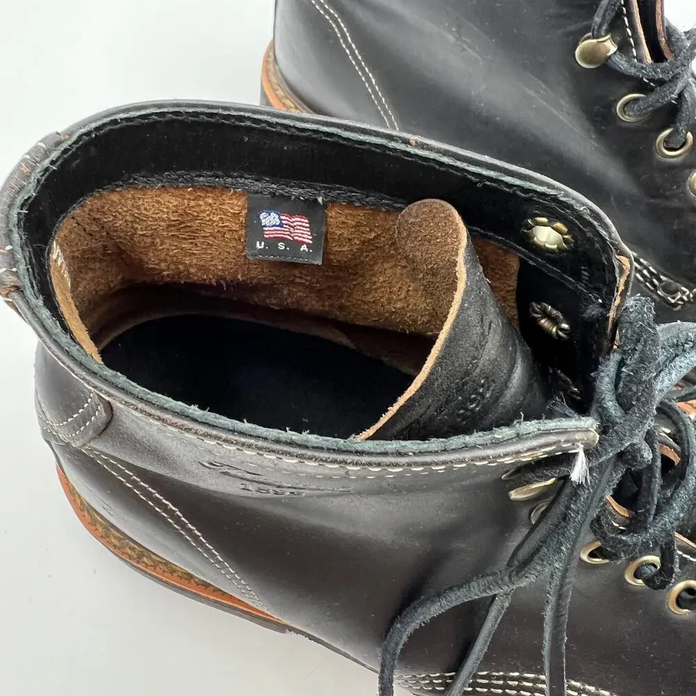 Thorogood Beloit Black Leather Boots 814-6532 - Picture 9 of 9